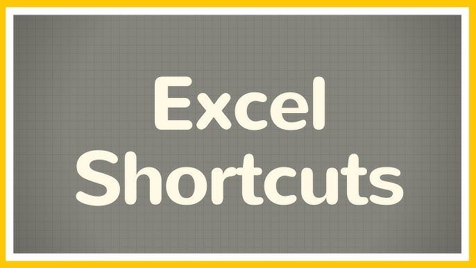 Excel Shortcut Crossword
